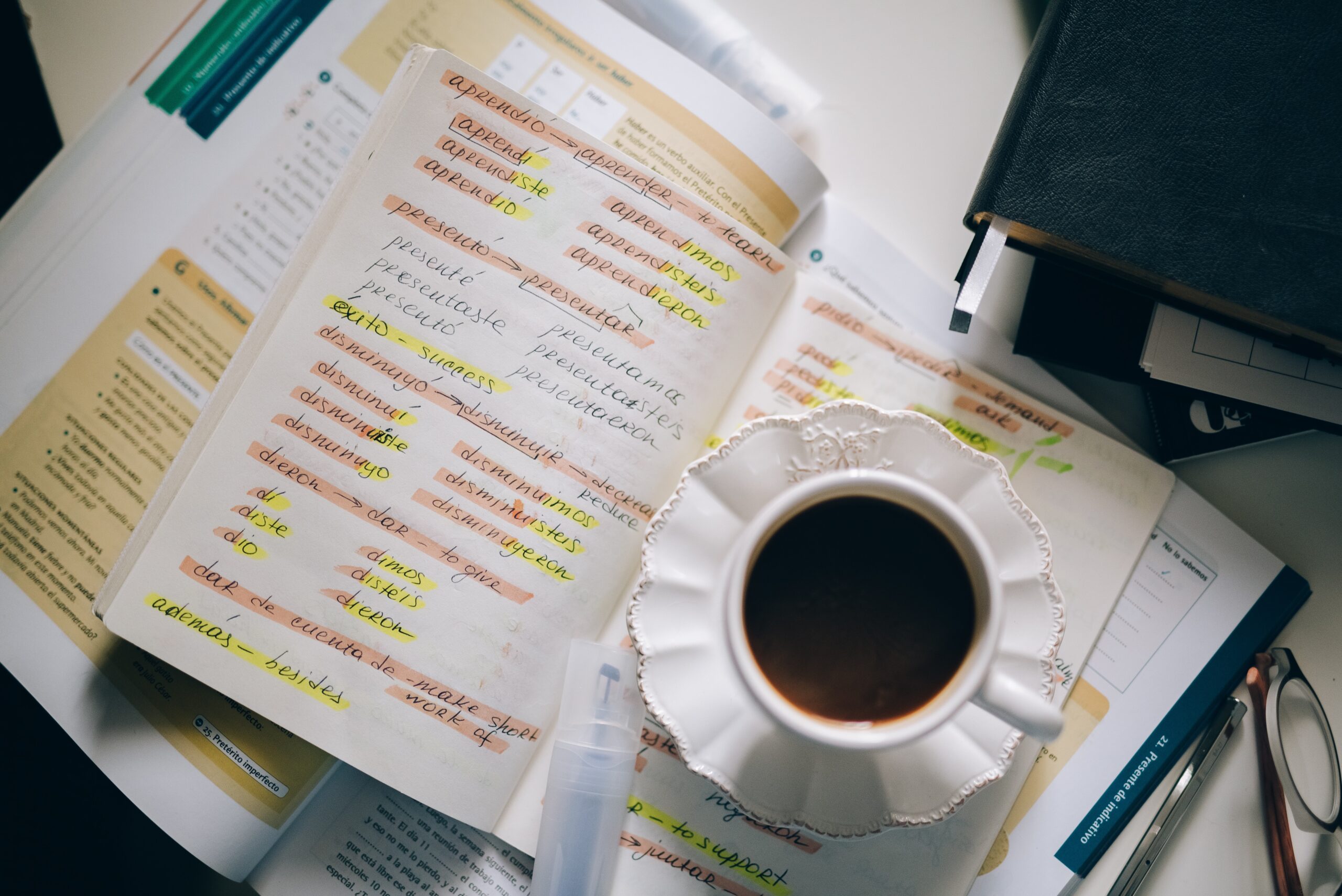 Notebook with translation notes depicting a dedicated translation partner