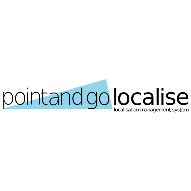 Point and go localise logo (our localisation management system)