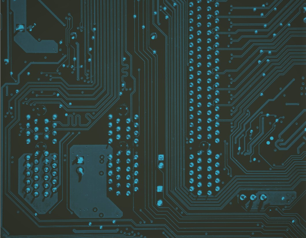 Computer switchboard depicting machine translation