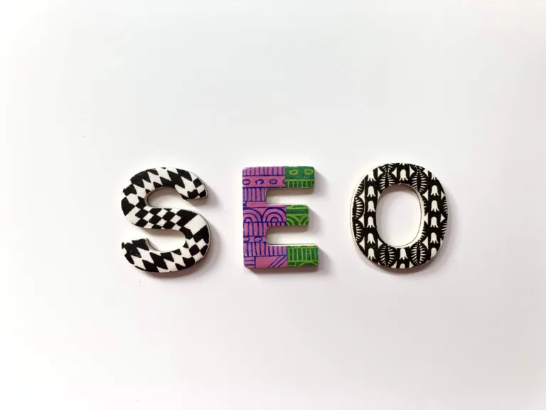 Decorative iced biscuits in the shapes of SEO