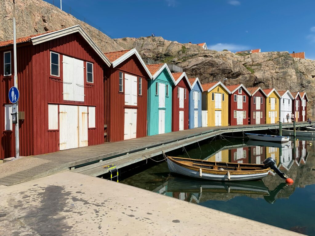 Colorful Houses in Smogen, Sweden. European Language Facts