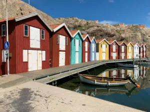 Colorful Houses in Smogen, Sweden